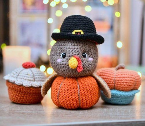 THANKSGIVING TURKEY amigurumi crochet pattern