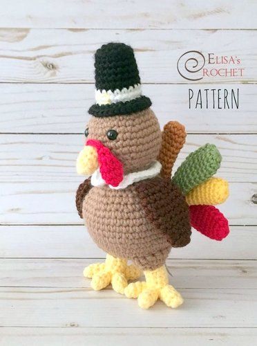 THANKSGIVING TURKEY amigurumi crochet pattern