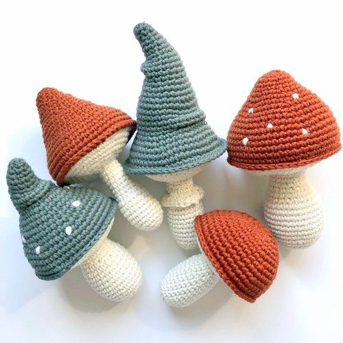 amigurumi MUSHROOM toadstool crochet pattern