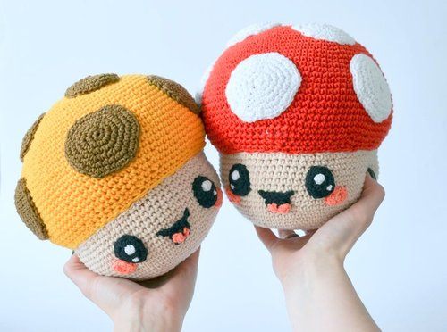 amigurumi MUSHROOM toadstool crochet pattern