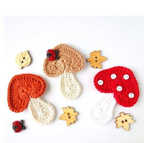 amigurumi MUSHROOM toadstool crochet pattern