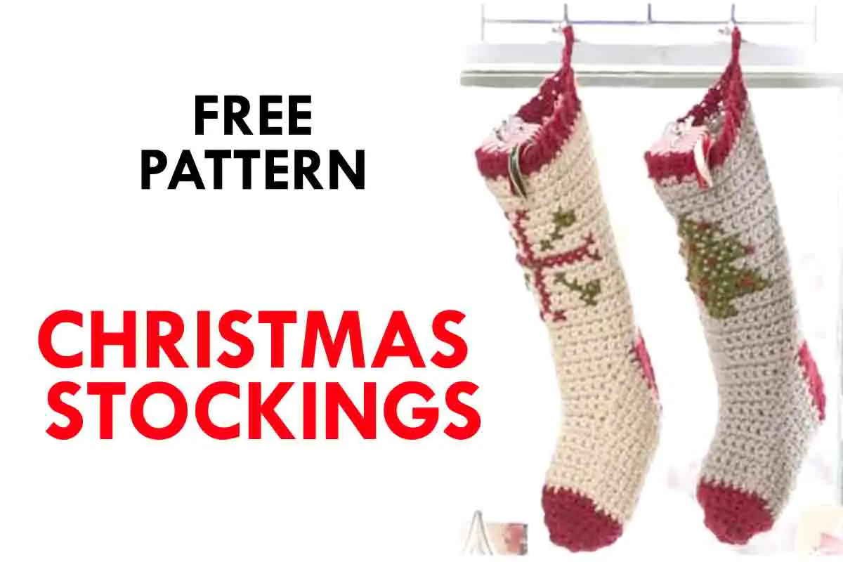 Tutorial: Free Cross-Stitch Christmas Stocking Crochet Pattern!