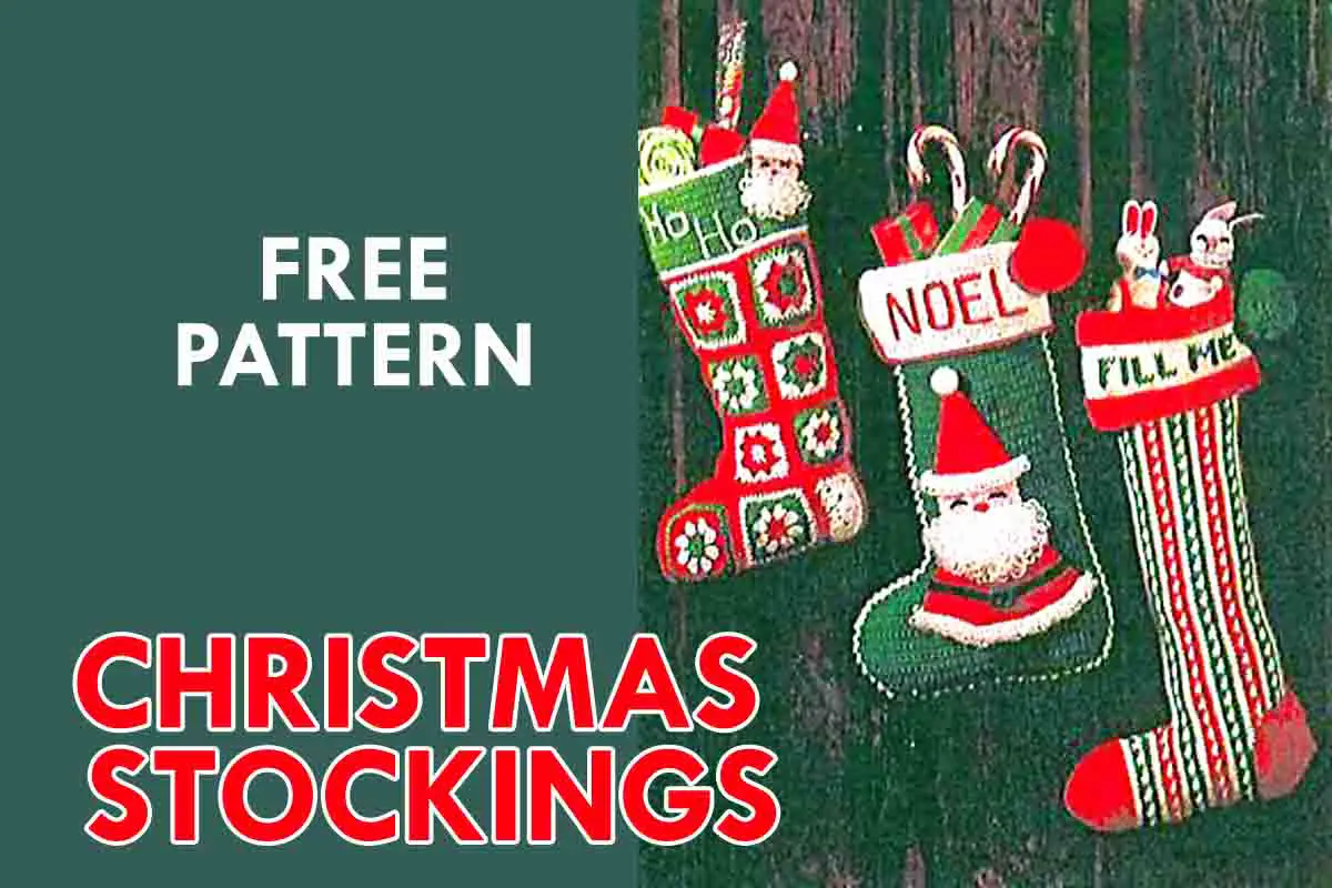 Tutorial: Free Vintage Christmas Stocking Crochet Patterns!
