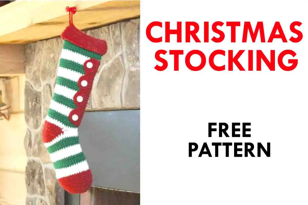 Tutorial: Free Candy Stripes Christmas Stocking Crochet Pattern!