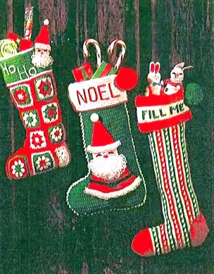 Free Vintage Christmas Stocking Crochet Patterns!
