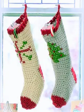 free christmas STOCKING crochet pattern