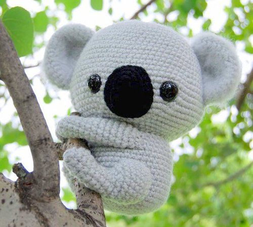 Hatching Koala Bear, Hatching Animal, Hatching Plushie,crocheted Amigurumi, Crocheted  Stuffed Animals, Crocheted Koala Bear, Koala 