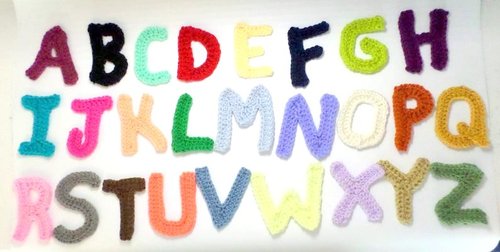 amigurumi LETTERS crochet pattern