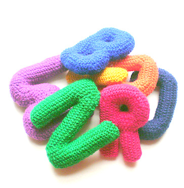 amigurumi LETTERS crochet pattern