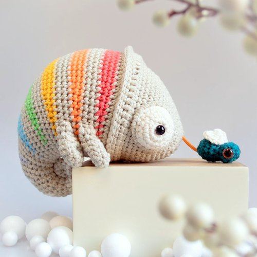 amigurumi CHAMELEON crochet pattern