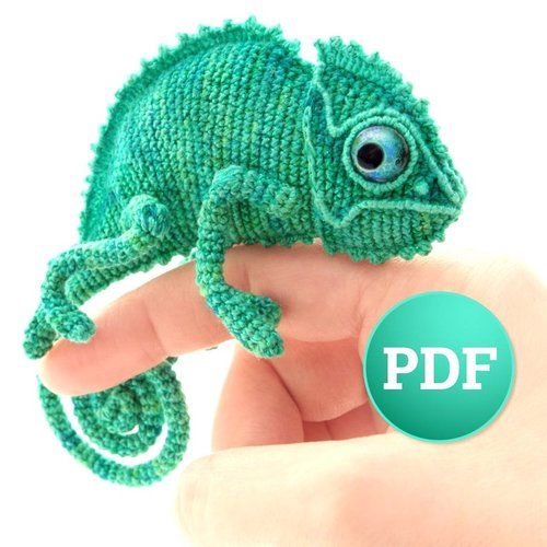 amigurumi CHAMELEON crochet pattern