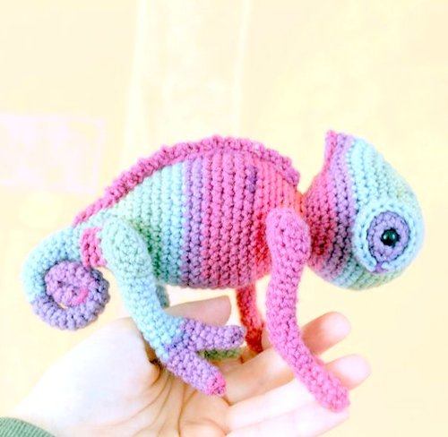 amigurumi CHAMELEON crochet pattern