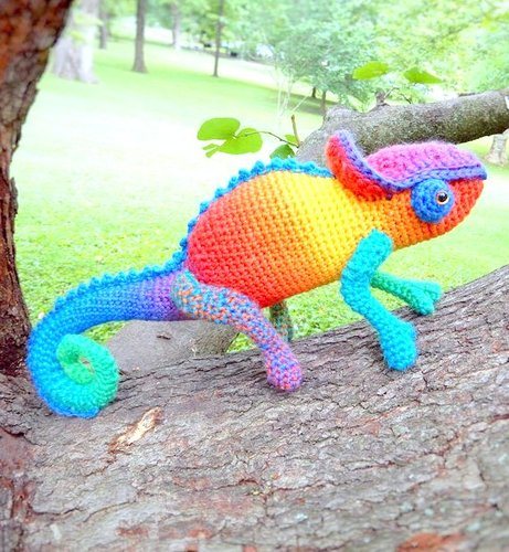 amigurumi CHAMELEON crochet pattern