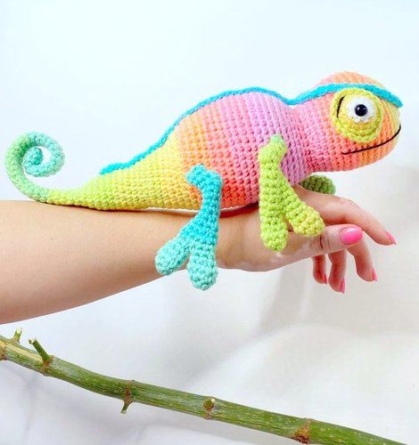 amigurumi CHAMELEON crochet pattern