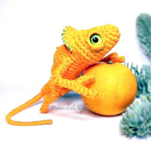 amigurumi CHAMELEON crochet pattern