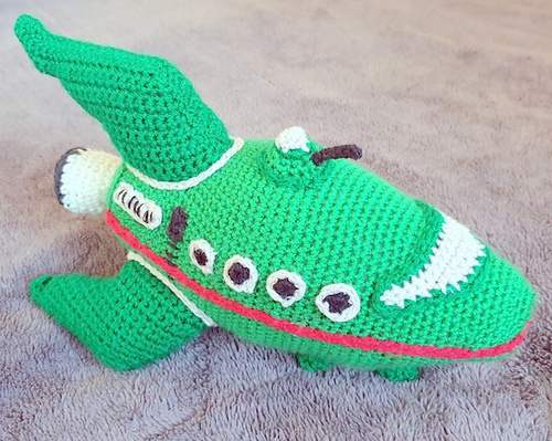 amigurumi SPACESHIP crochet pattern