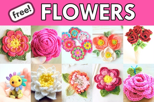 Free Flower Crochet Pattern Roundup! - AmVaBe Crochet