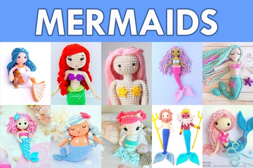 Amigurumi Mermaid Crochet Pattern Roundup!