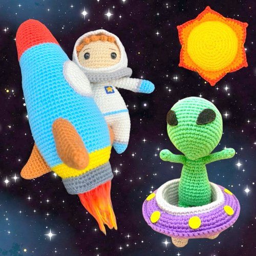 amigurumi SPACE crochet pattern