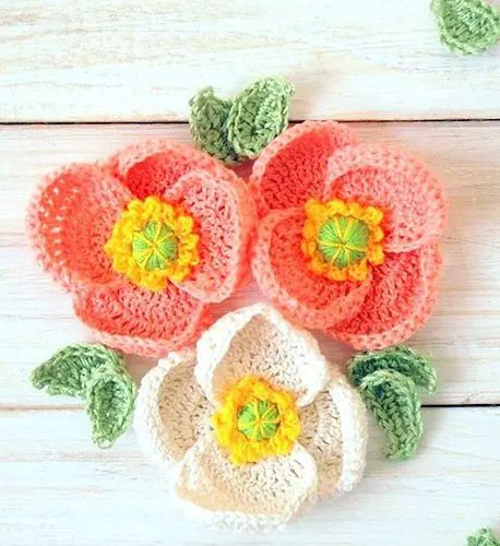 Free Flower Crochet Pattern