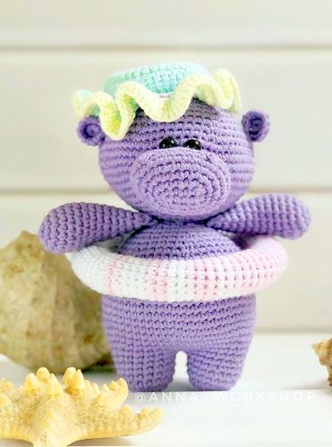 free amigurumi HIPPO crochet pattern