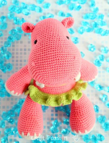 free amigurumi HIPPO crochet pattern