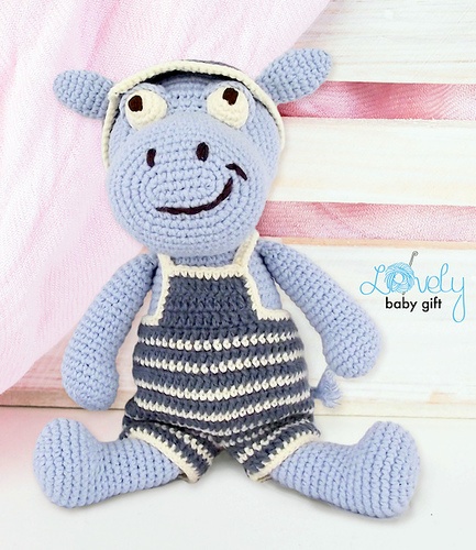 free amigurumi HIPPO crochet pattern