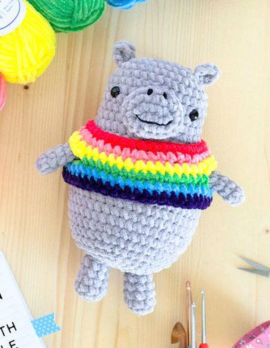 free amigurumi HIPPO crochet pattern