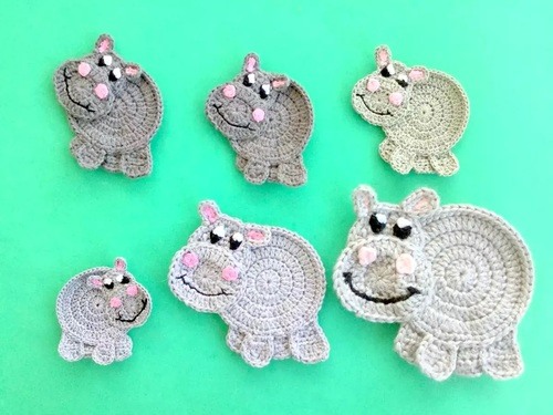 free amigurumi HIPPO crochet pattern