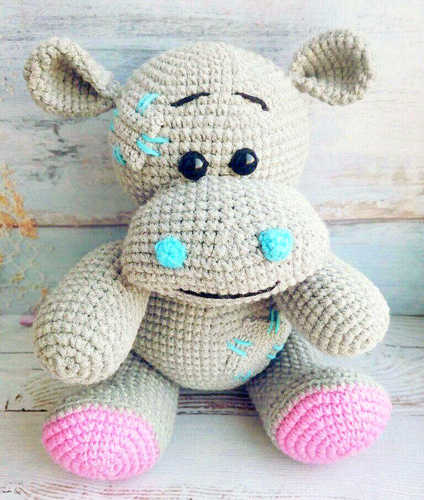 free amigurumi HIPPO crochet pattern