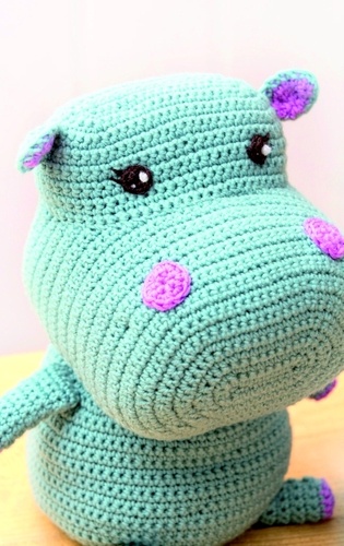 free amigurumi HIPPO crochet pattern