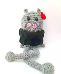 free amigurumi HIPPO crochet pattern