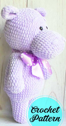 free amigurumi HIPPO crochet pattern