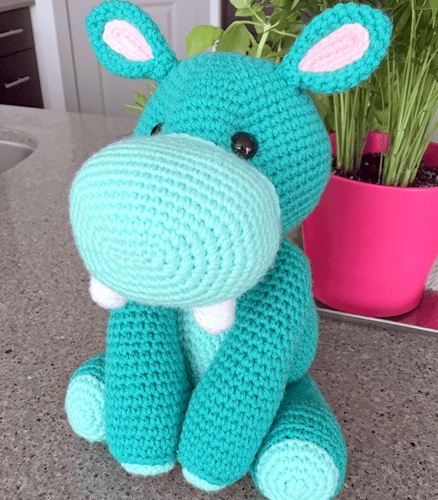 free amigurumi HIPPO crochet pattern