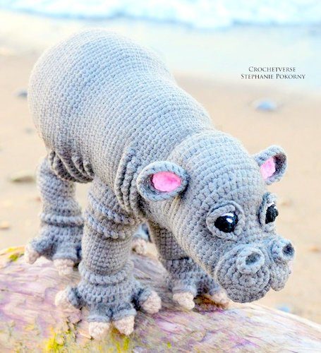 amigurumi HIPPO crochet pattern