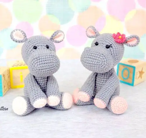 amigurumi HIPPO crochet pattern