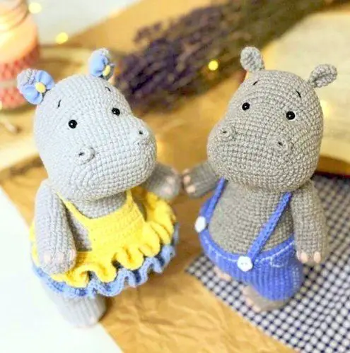amigurumi HIPPO crochet pattern