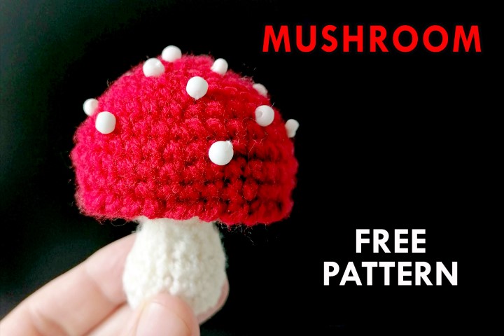 Free Fall Mushroom Crochet Pattern! - AmVaBe Crochet