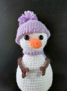 Free Amigurumi Christmas Snowman Crochet Pattern! - AmVaBe Crochet