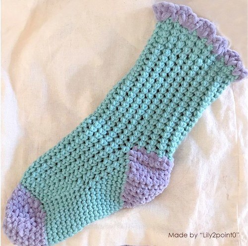 WINTER SOCKS crochet pattern