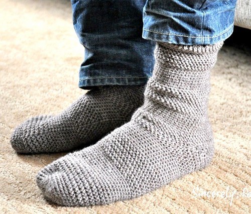 WINTER SOCKS crochet pattern