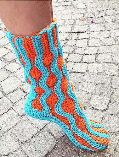 WINTER SOCKS crochet pattern