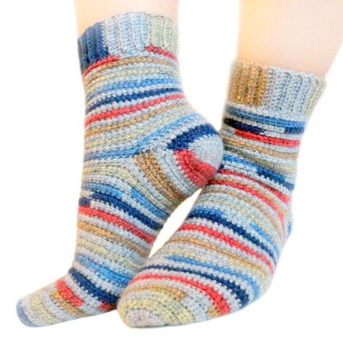 WINTER SOCKS crochet pattern