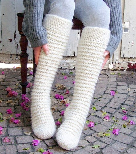 WINTER SOCKS crochet pattern