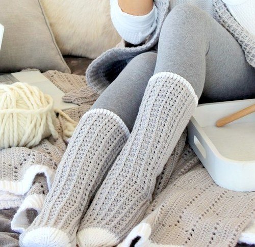 WINTER SOCKS crochet pattern