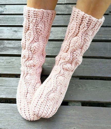 WINTER SOCKS crochet pattern