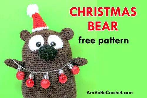 Free Christmas Bear Crochet Pattern!