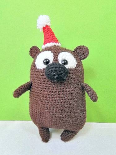  free amigurumi CHRISTMAS BEAR crochet pattern