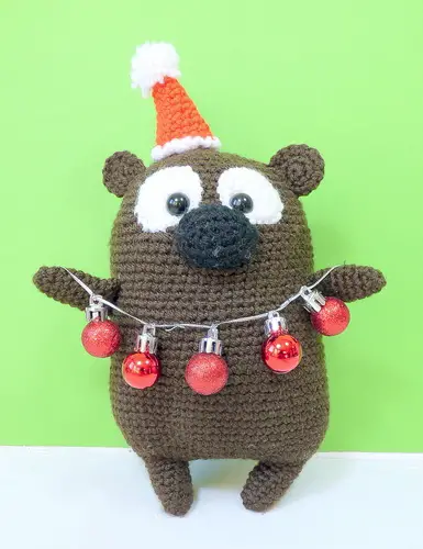 free amigurumi CHRISTMAS BEAR crochet pattern