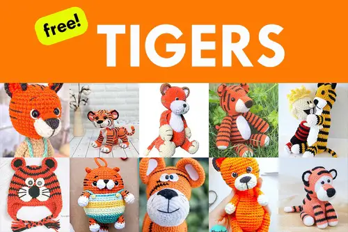 Free Amigurumi Tiger Crochet Pattern Roundup!